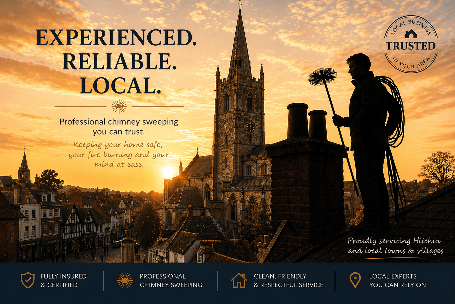 Chimney sweep based in Hitchin Town