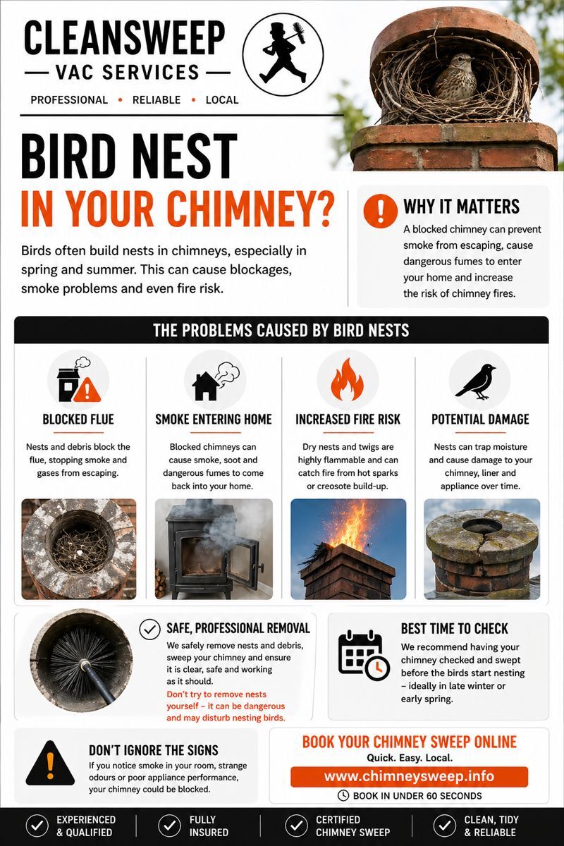 Birds nesting in chimney?