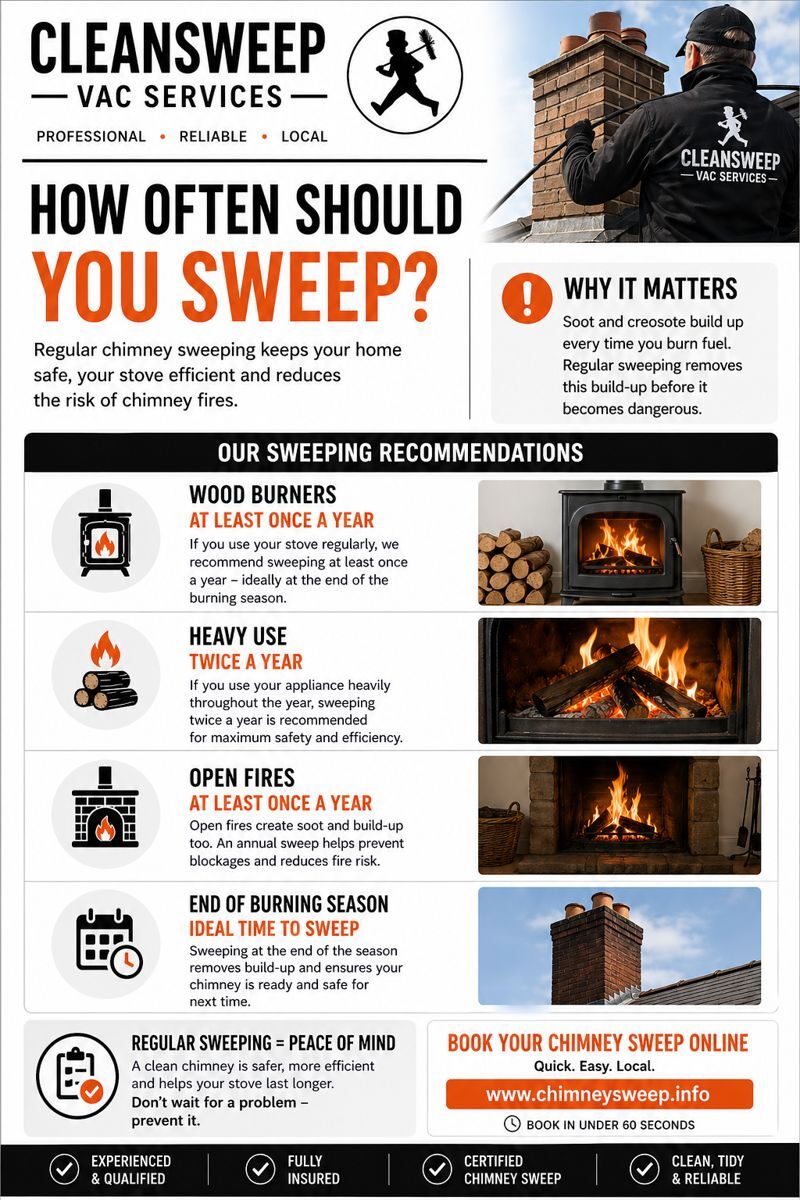 How often to sweep your chimney?