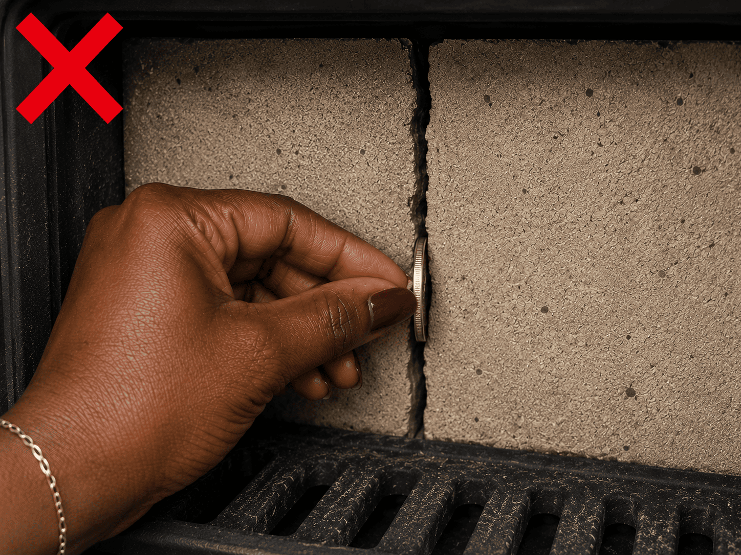 If you can fit a £1 in the crack then it's time to get the brick replaced